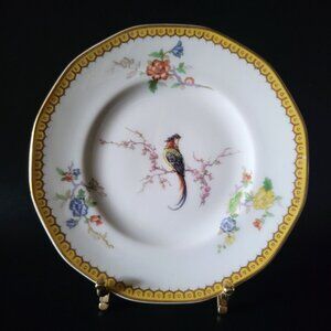 Antique Theodore Haviland Limoges Appetizer / Dessert Plate "Eden" Bird Design